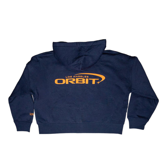 Los Angeles Orbit Women's Navy Zip-Up Hoodie