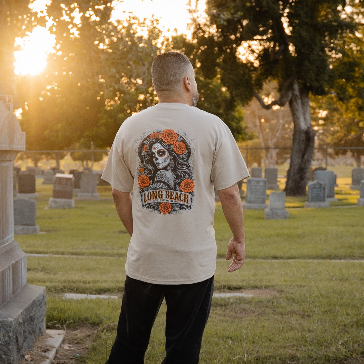 Marigold Catrina Men's Sand T-Shirt