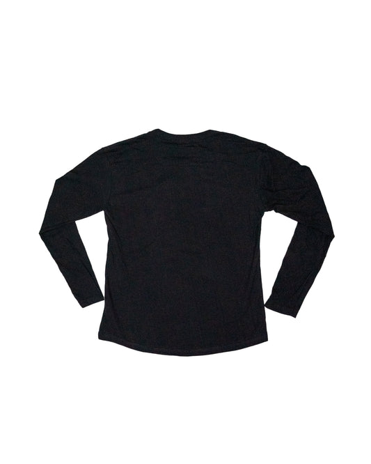 Marigold Cursive LB Women's Black Long Sleeve T-Shirt