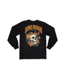 Marigold Skull Men's Black Long Sleeve