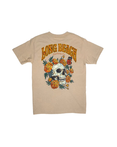 Marigold Skull Men's Sand T-Shirt