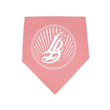 Cursive LB Sunset Mauve Bandana Bib