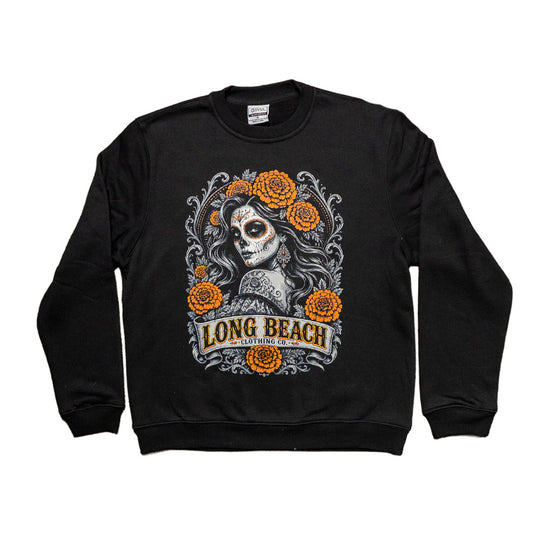 Marigold Catrina Adult Black Crewneck Sweater