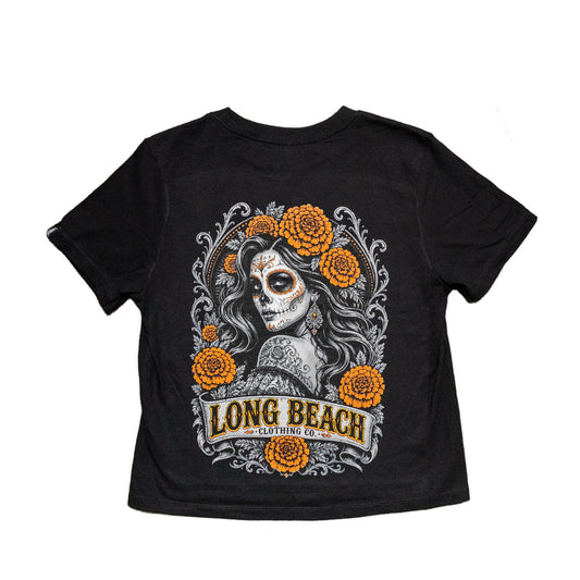 Marigold Catrina Women's Black Boxy T-Shirt