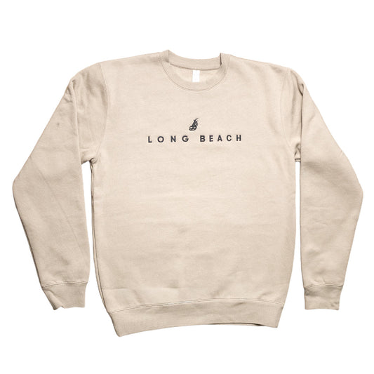Men's Embroidered Cement Crew Neck Sweater