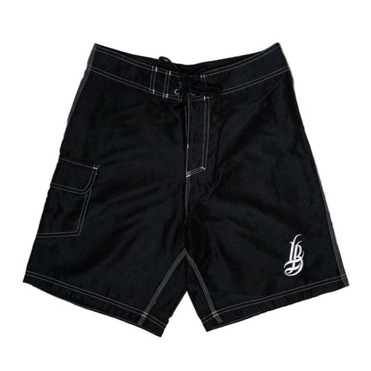 Cursive LB Men's Black Boardshorts