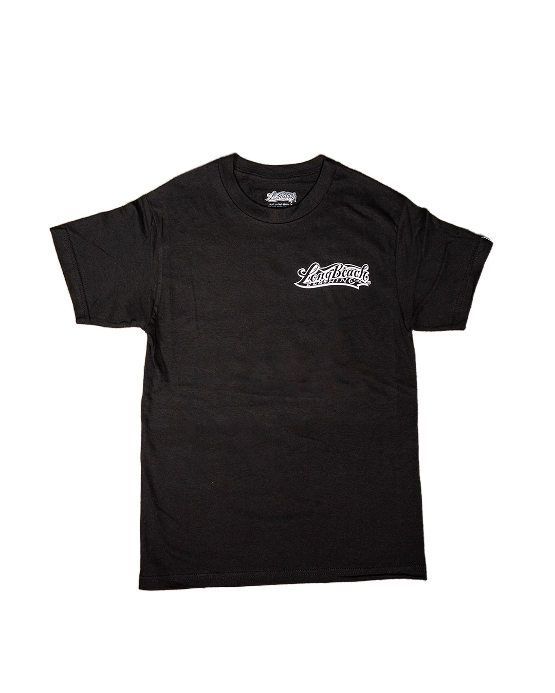 Never Made X Long Beach Clothing Co X f/8 Studios- Santa Men's Black T-Shirt