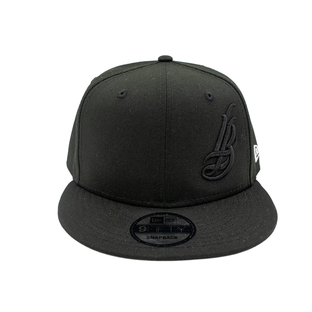 New Era 9FIFTY Cursive LB All Black Snapback