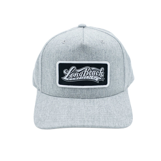 OG Logo Patch Heather Grey Snapback (Curved Bill)
