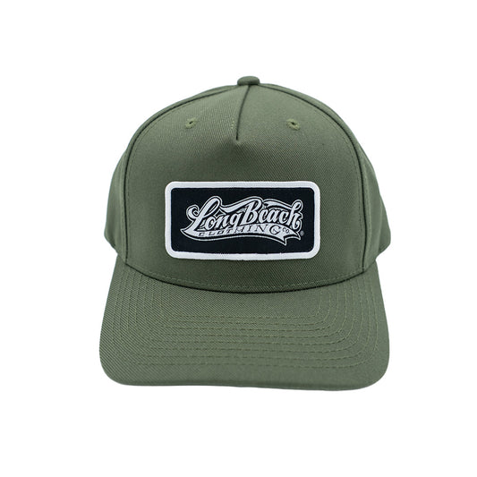 OG Logo Patch Olive Green Snapback (Curved Bill)