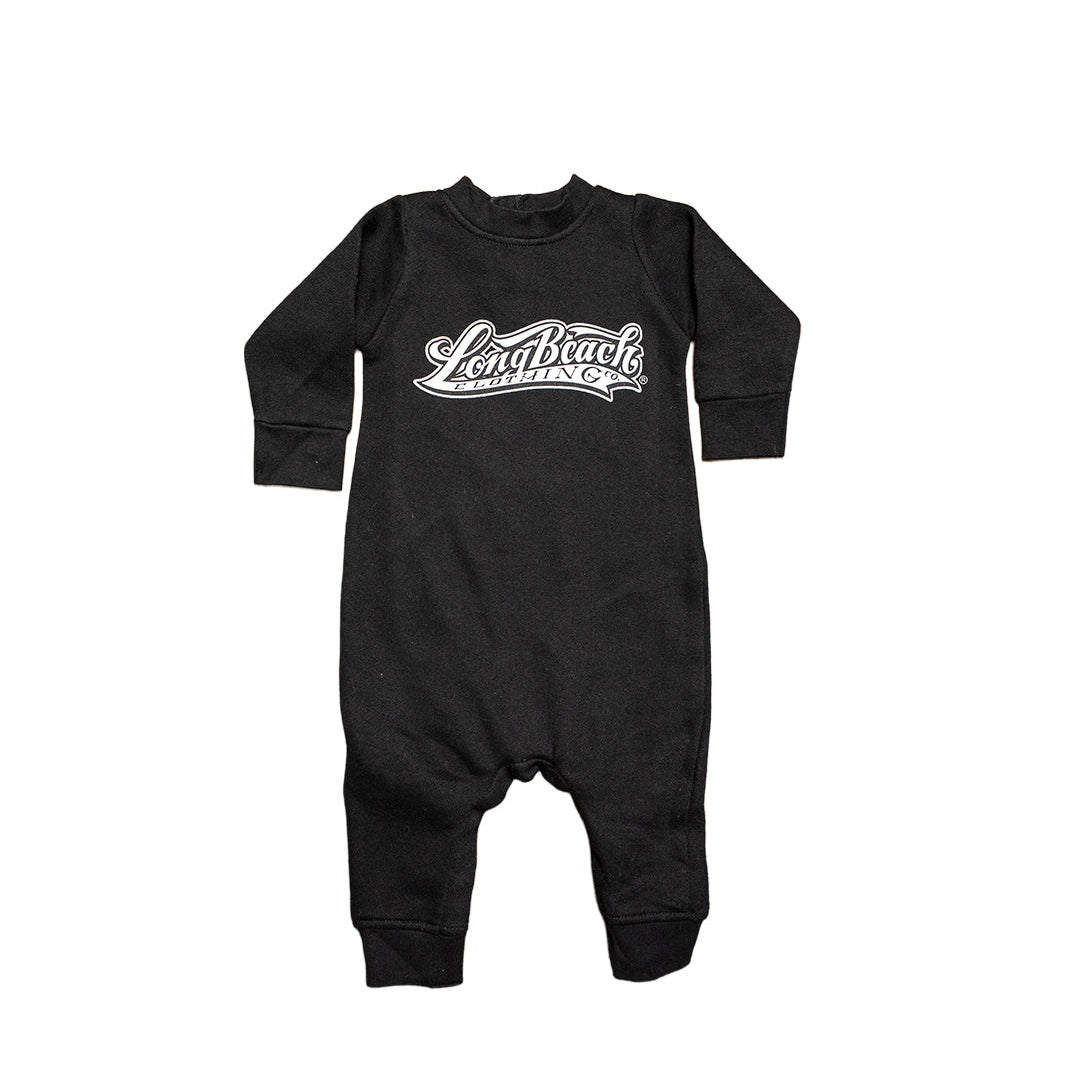 OG Logo Black Baby Fleece Jumpsuit