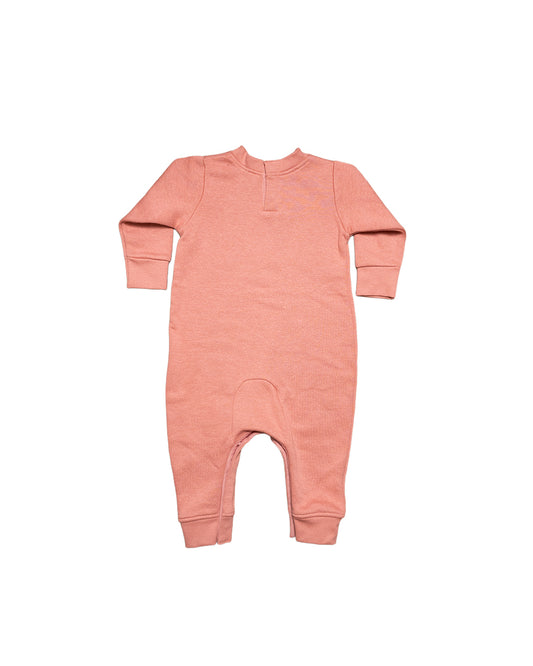 OG Logo Mauve Baby Fleece Jumpsuit
