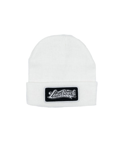 OG Patch White Long Beanie