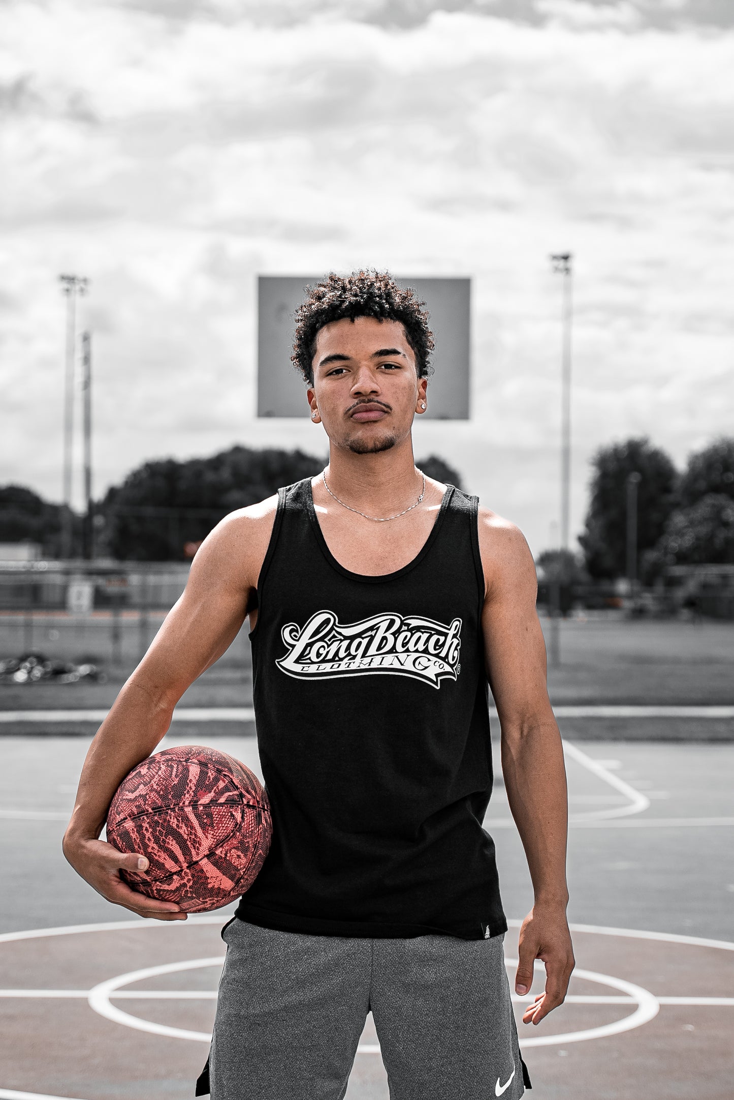 Long Beach Clothing Co. Logo Men's Black Tank Top