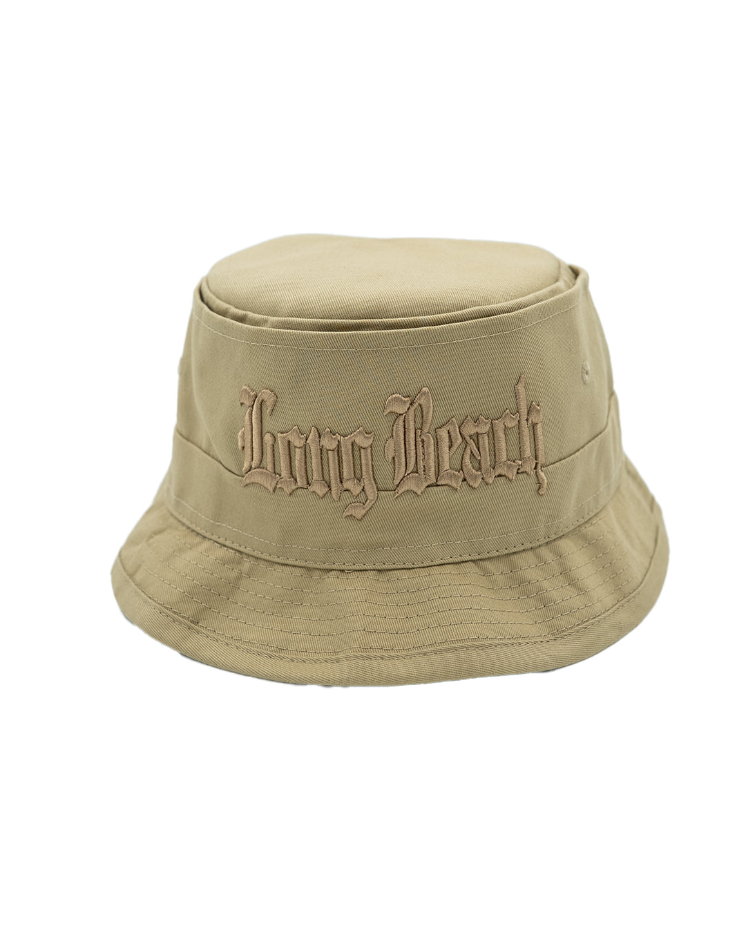 Old English Long Beach Sandstone Bucket Hat