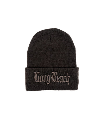 Old English All Brown Long Beanie