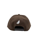 Old English Long Beach Brown Snapback