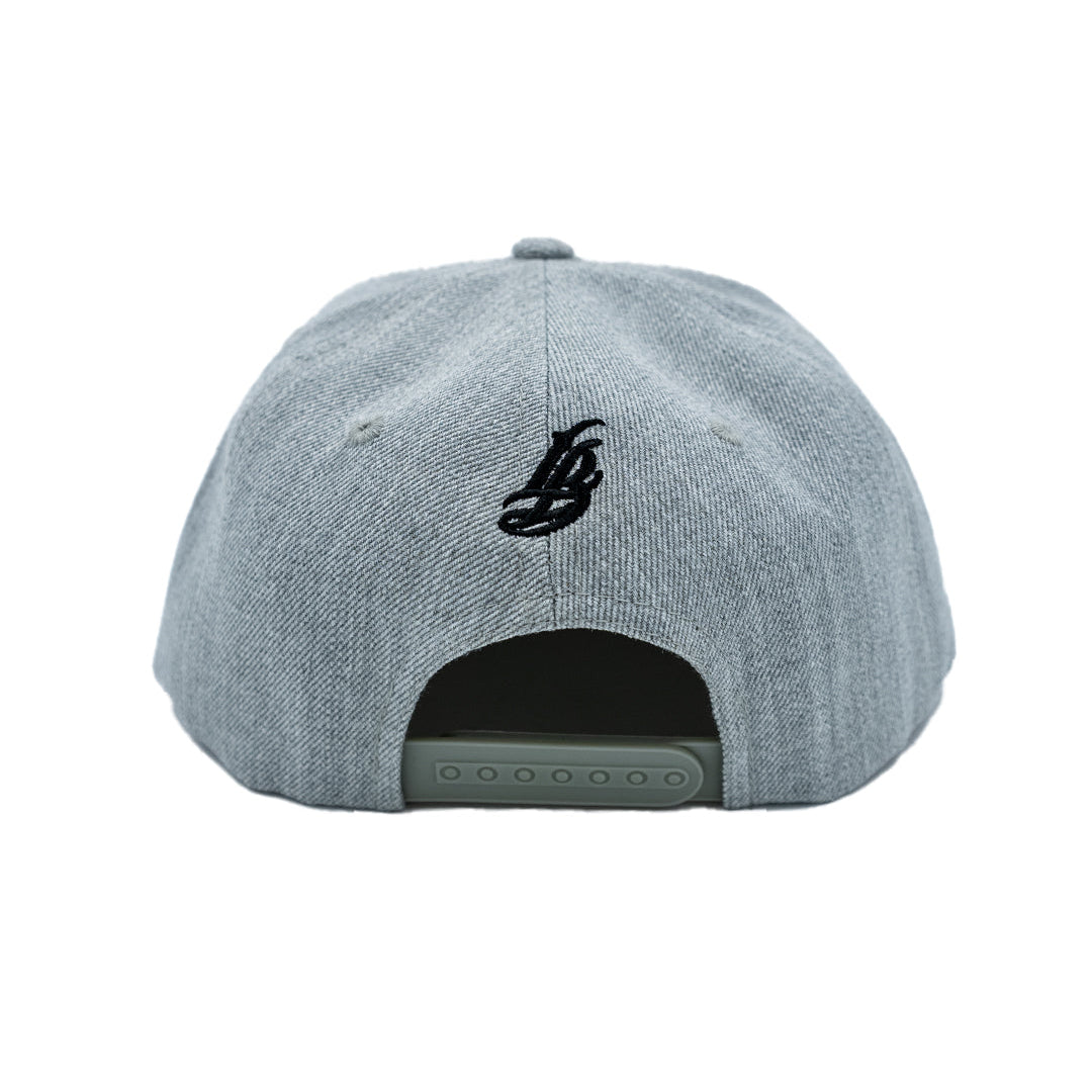 Old English Long Beach Heather Grey Snapback