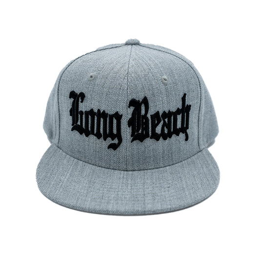 Old English Long Beach Heather Grey Snapback