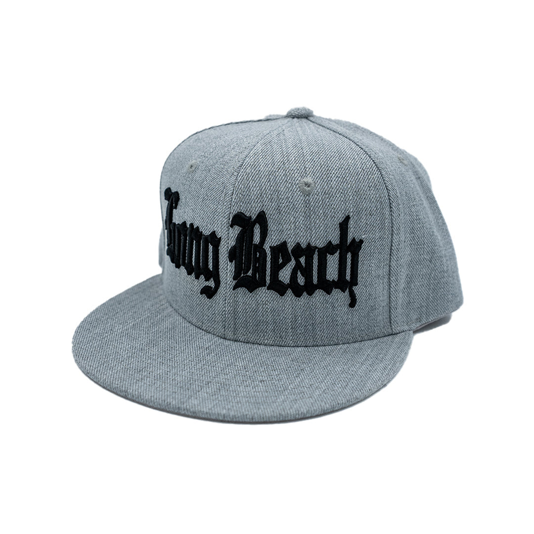 Old English Long Beach Heather Grey Snapback