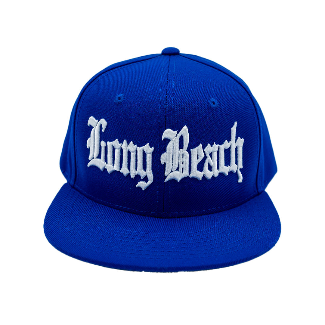 Old English Long Beach Royal Blue Snapback