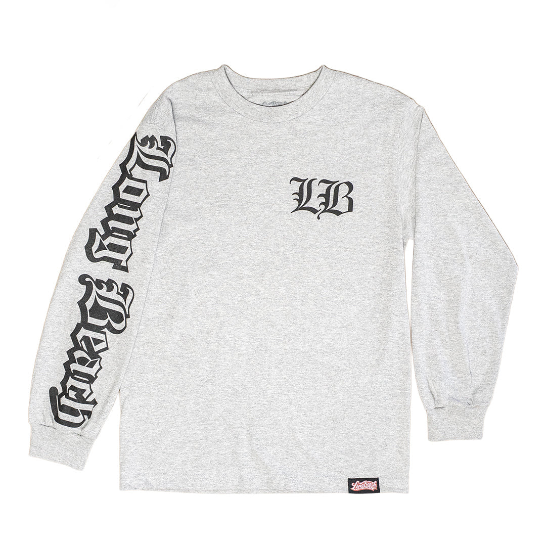 Old English Men's Heather Grey Long Sleeve T-Shirt