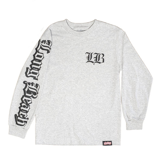 Old English Men's Heather Grey Long Sleeve T-Shirt