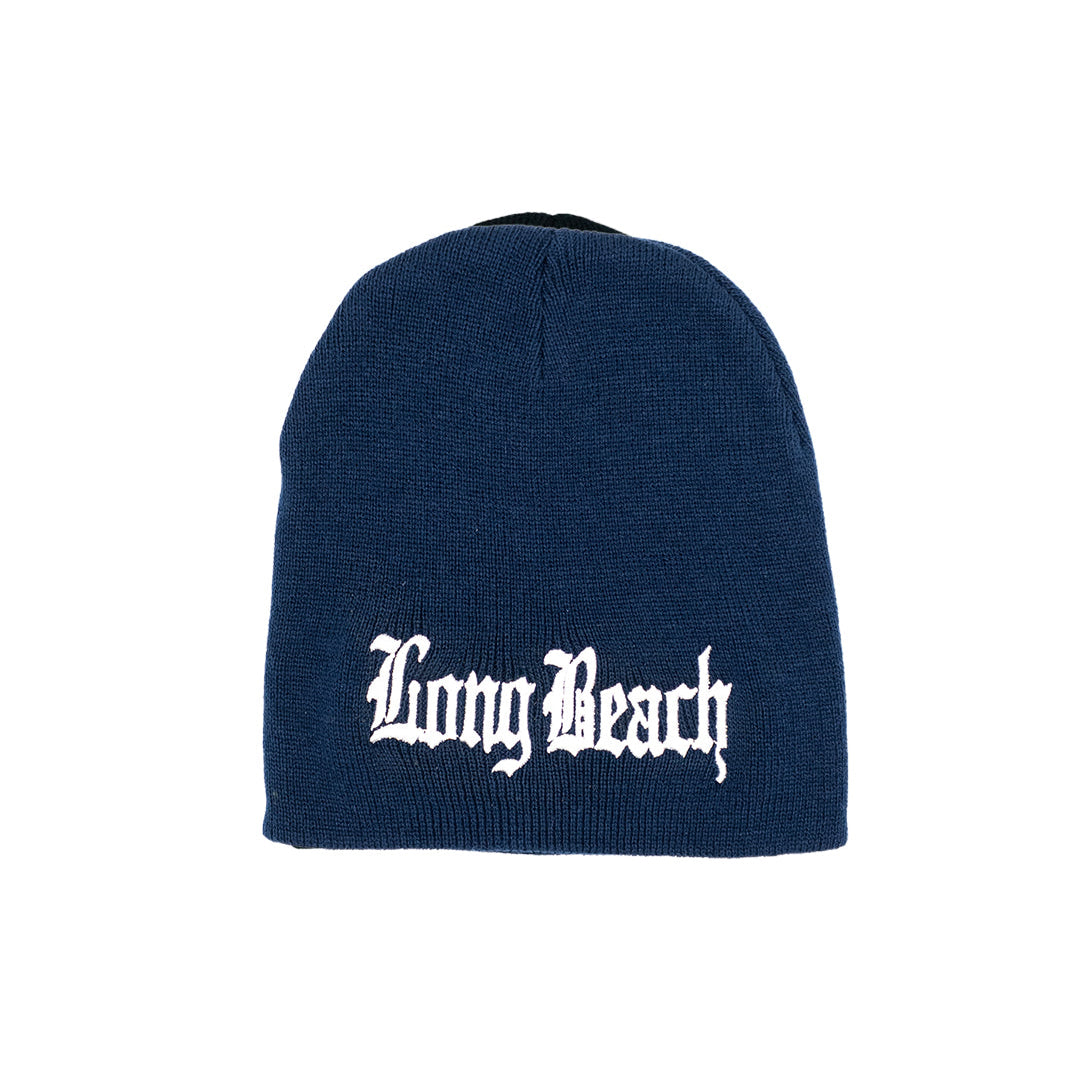 Old English Navy Beanie