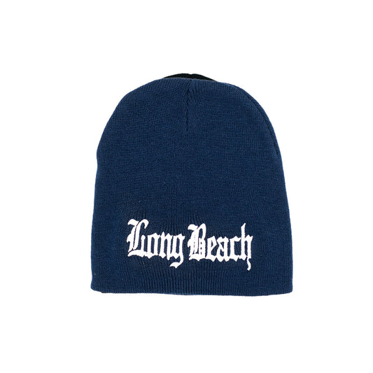 Old English Navy Beanie