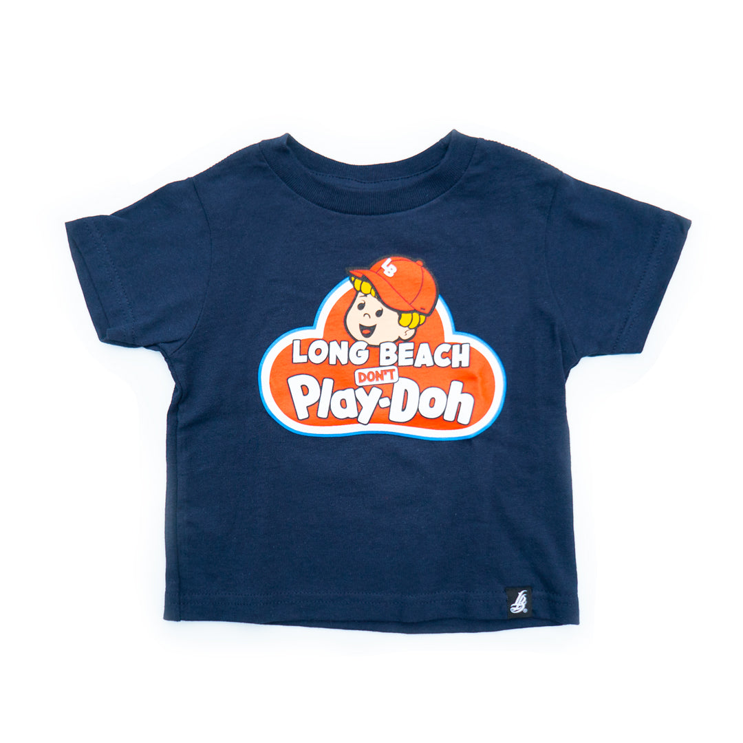Long Beach Don't Play Youth Navy T-Shirt