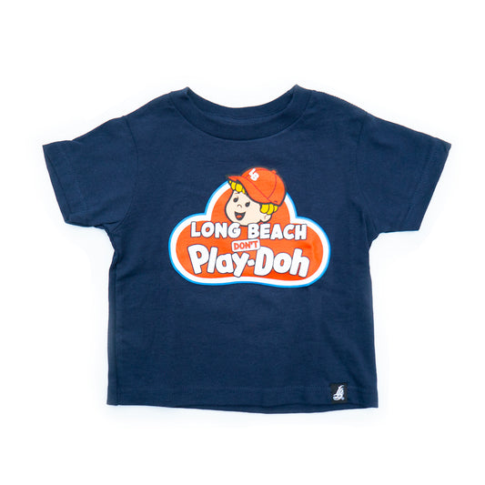 Long Beach Don't Play Youth Navy T-Shirt