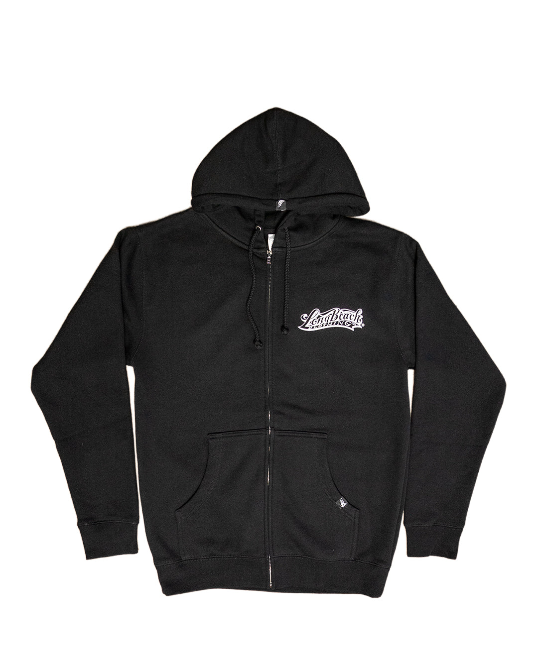 Playa Larga Men's Black Zip Up Hoodie – Long Beach Clothing Co.