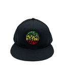 Rasta Long Beach Black Snapback