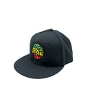 Rasta Long Beach Black Snapback