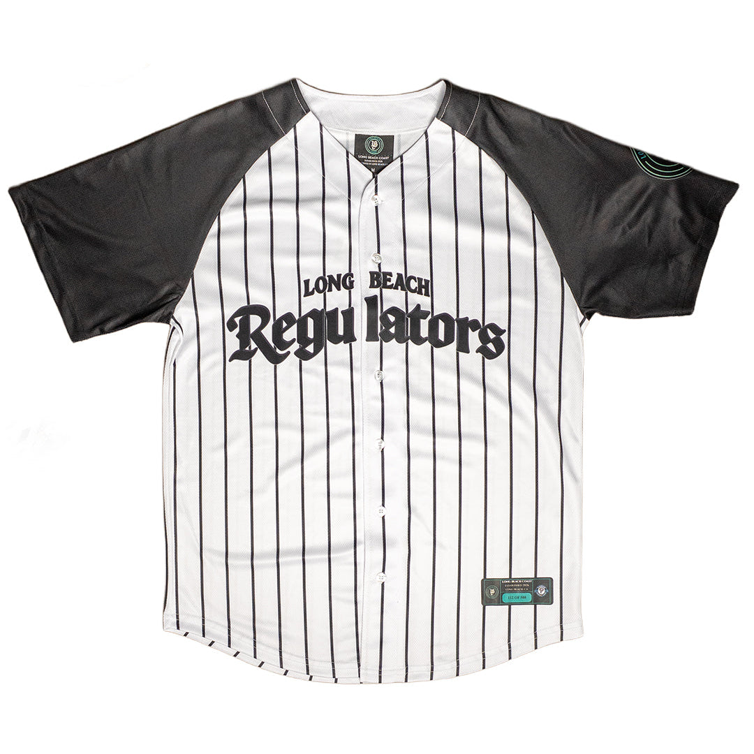 Long Beach Regulators White Pinstripe Jersey- Long Beach Coast