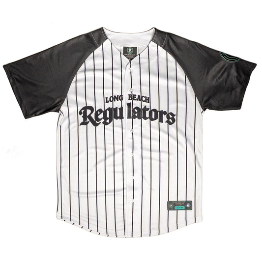 Long Beach Regulators White Pinstripe Jersey- Long Beach Coast