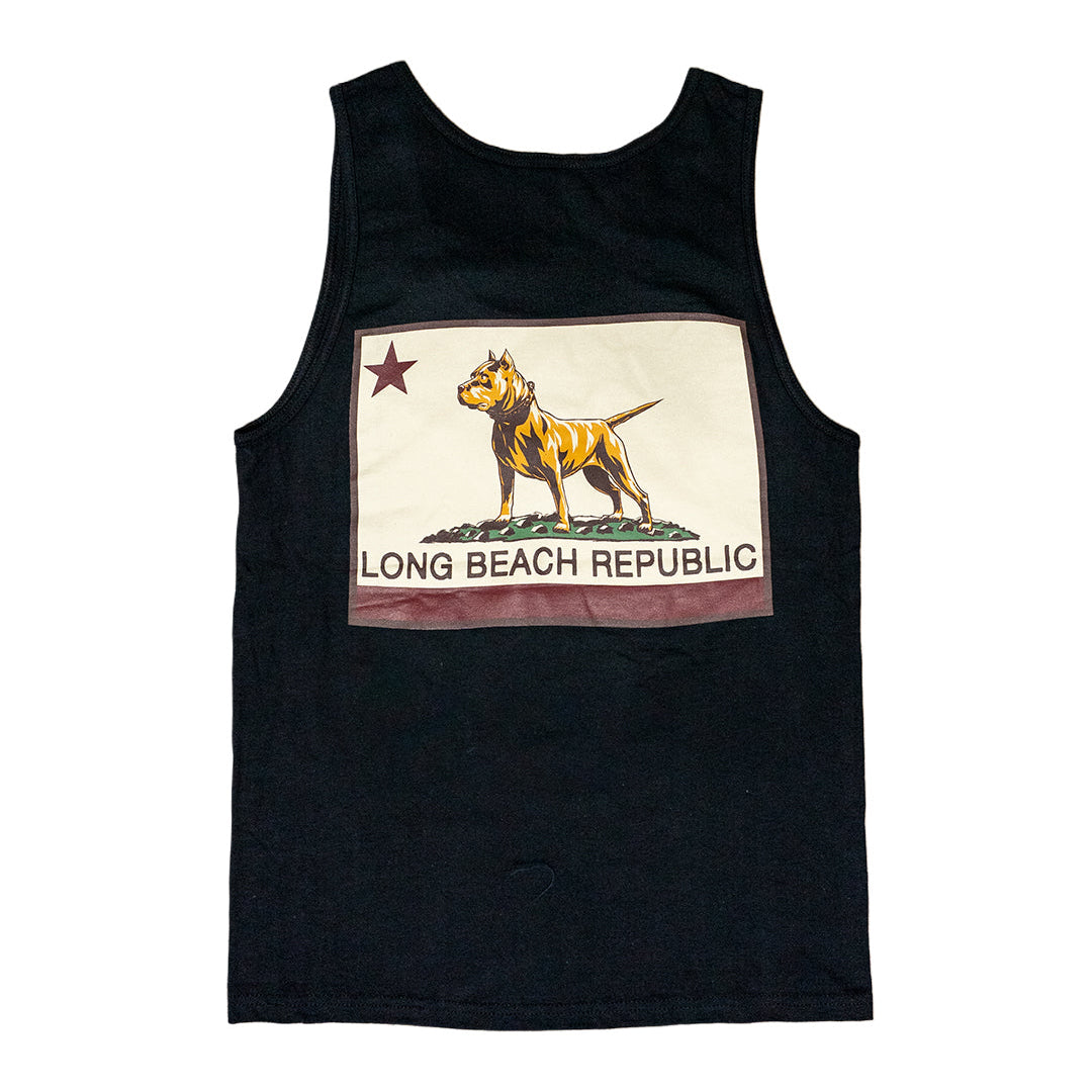 Long Beach Republic Men's Black Tank Top