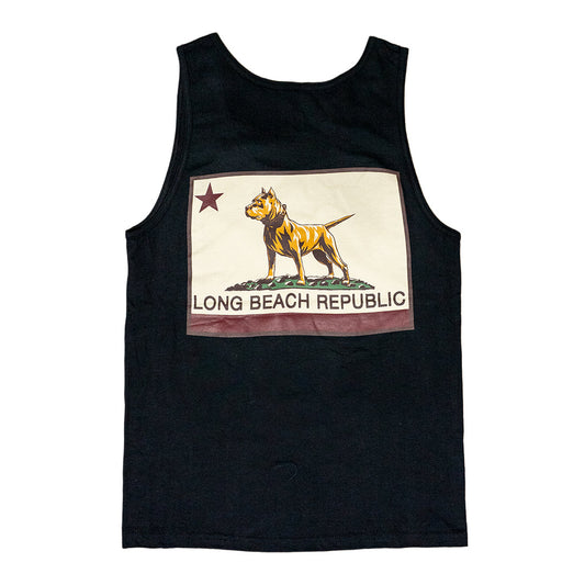 Long Beach Republic Men's Black Tank Top