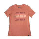 Retro Long Beach Women's Terracotta T-Shirt