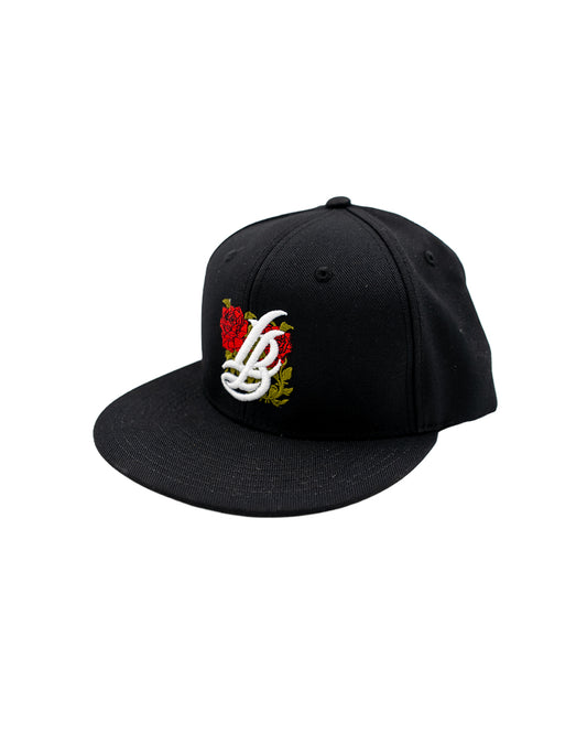 Roses Cursive LB Black Snapback