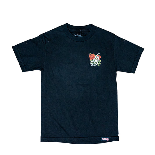 Roses Men's Black T-Shirt