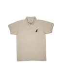 Cursive LB Sand Men's Jersey Polo Shirt