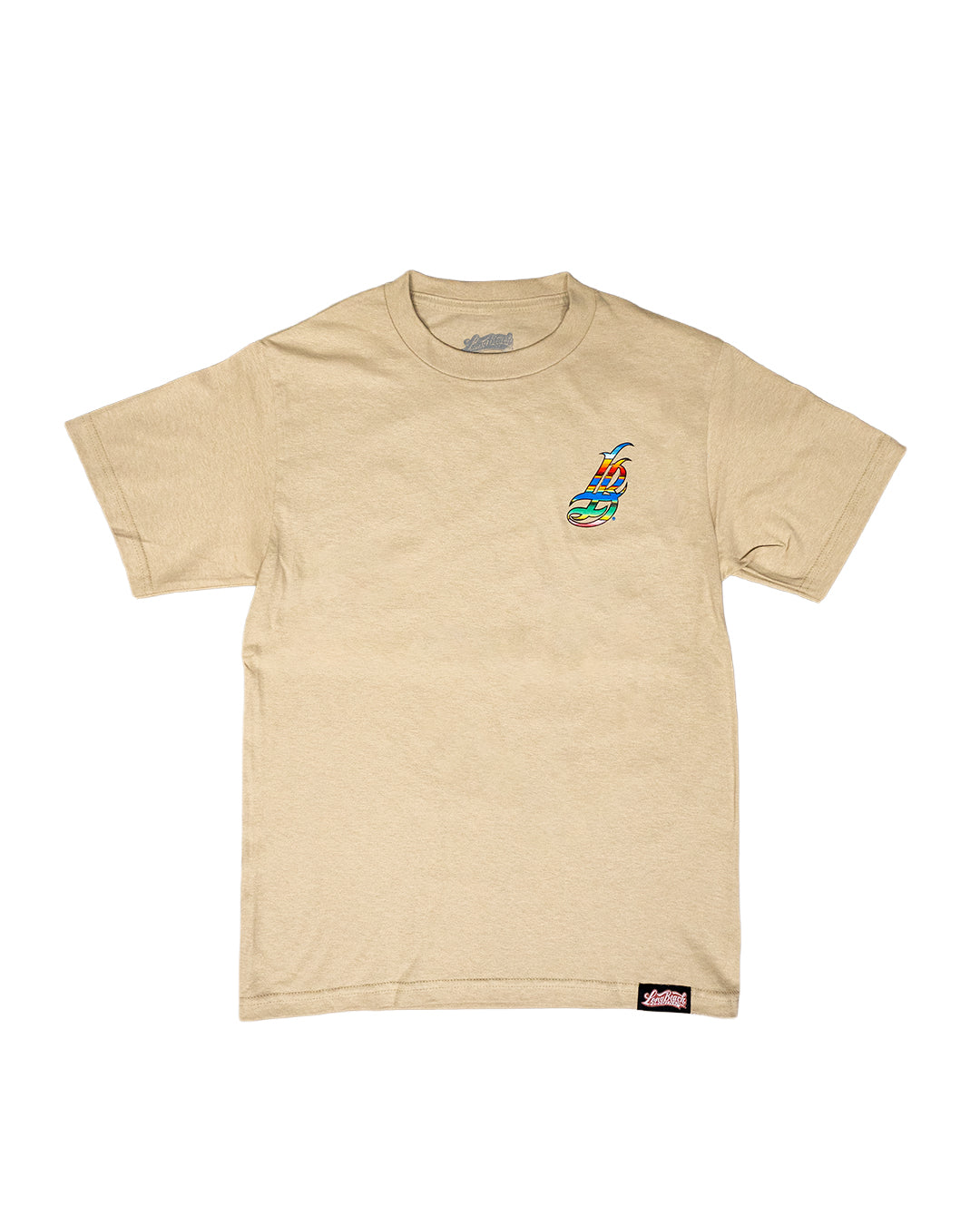 Serape Cursive LB Men's Sand T-Shirt