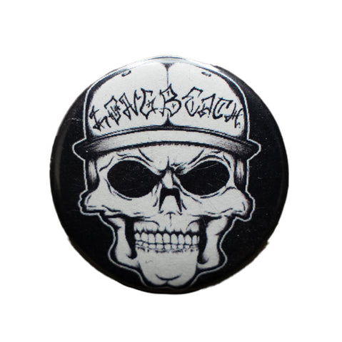 Skull w/ Hat Button