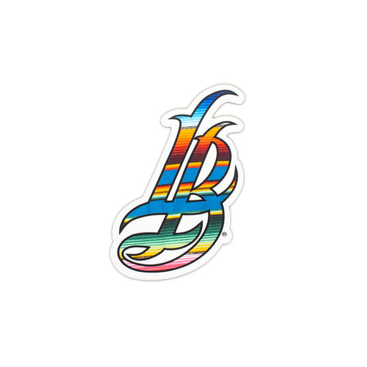 Serape Cursive LB Sticker