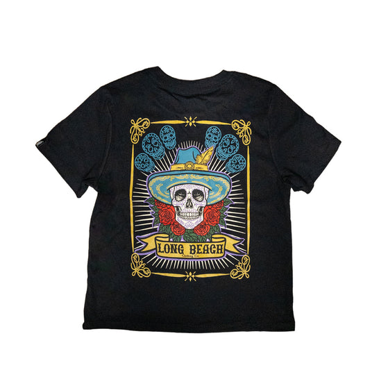 Sombrero Skull Women's Black Boxy T-Shirt