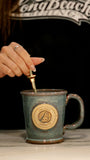 Premium Handcrafted Stormy Blue Ceramic Mug