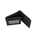 Black Leather Trifold Wallet