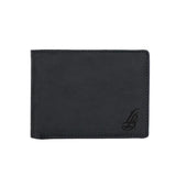 Black Leather Trifold Wallet