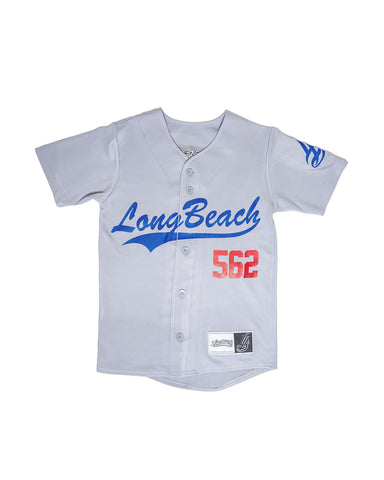 Long Beach Youth Grey Baseball Jersey